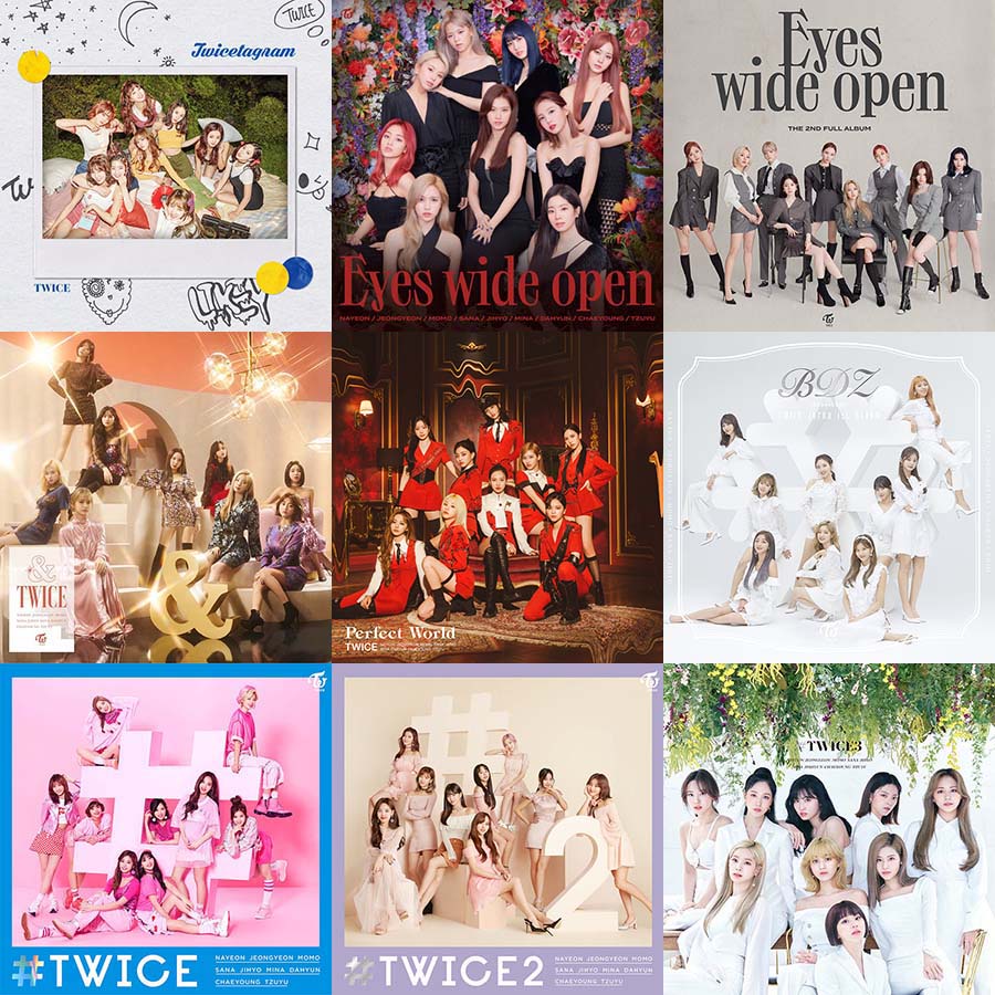 Twice Korean Japanese Album Covers Vinyl Style Uv Print On Sintra Board Perfect World Kpop Shopee Philippines