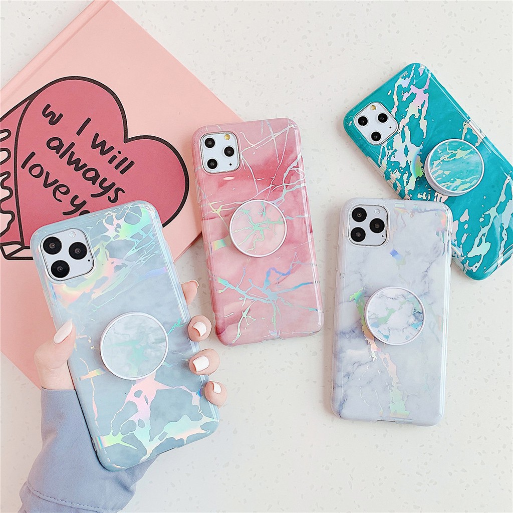 Popsocket Glitter Silicone Case Iphone 12 Mini Pro Max Soft Cover Stand Marble Texture Shopee Philippines