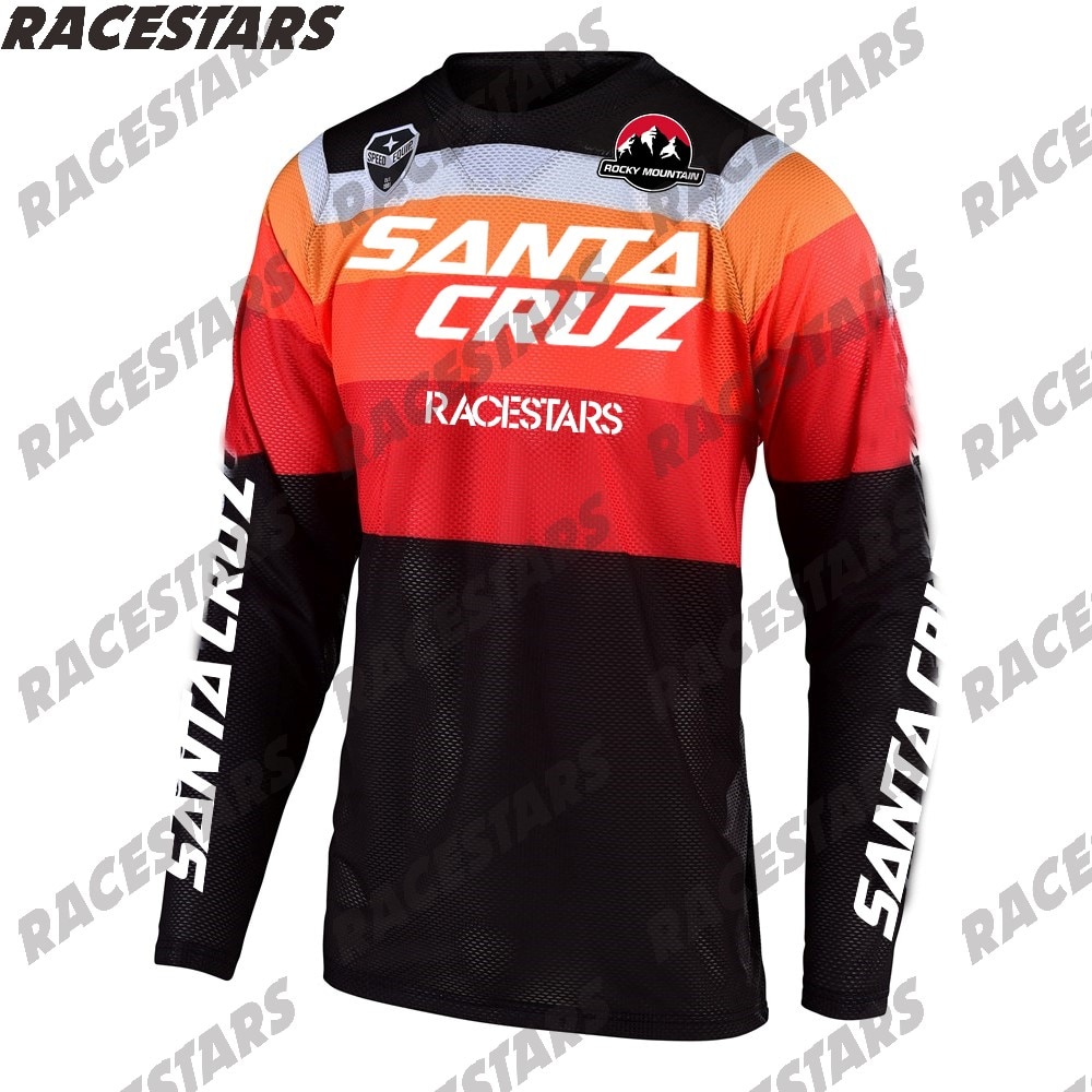 Cycling Jersey Men Long Sleeve Mountains Bike Santa Cruz Downhill Motorcross Ebay