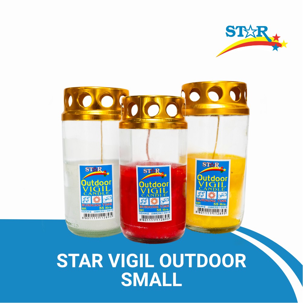 Star Vigil Candle Outdoor Small [CAN WITHSTAND WIND AND RAIN] Shopee