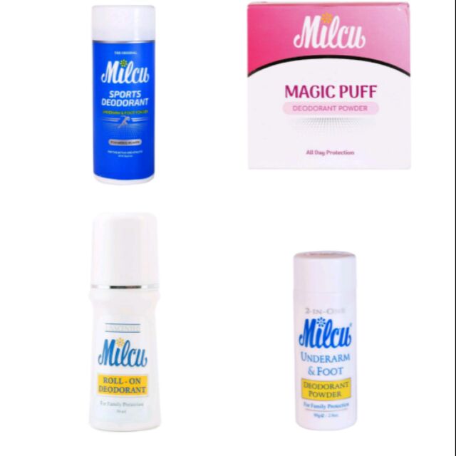 Milcu Underarm & Foot Deodorant Powder/ Magic Puff Deodorant Powder