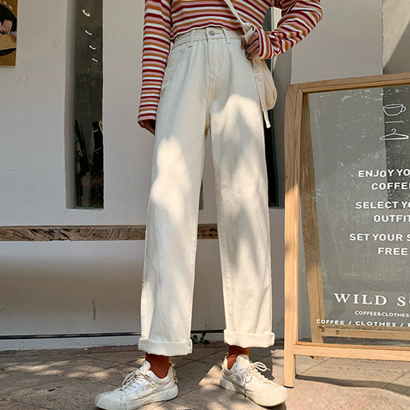 white jeans womens straight leg