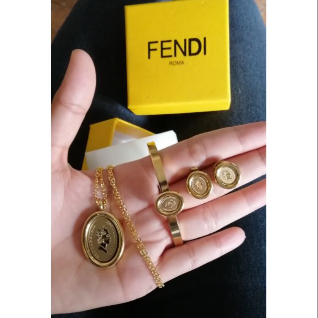 Fendi fashion jewelry set | Shopee Philippines