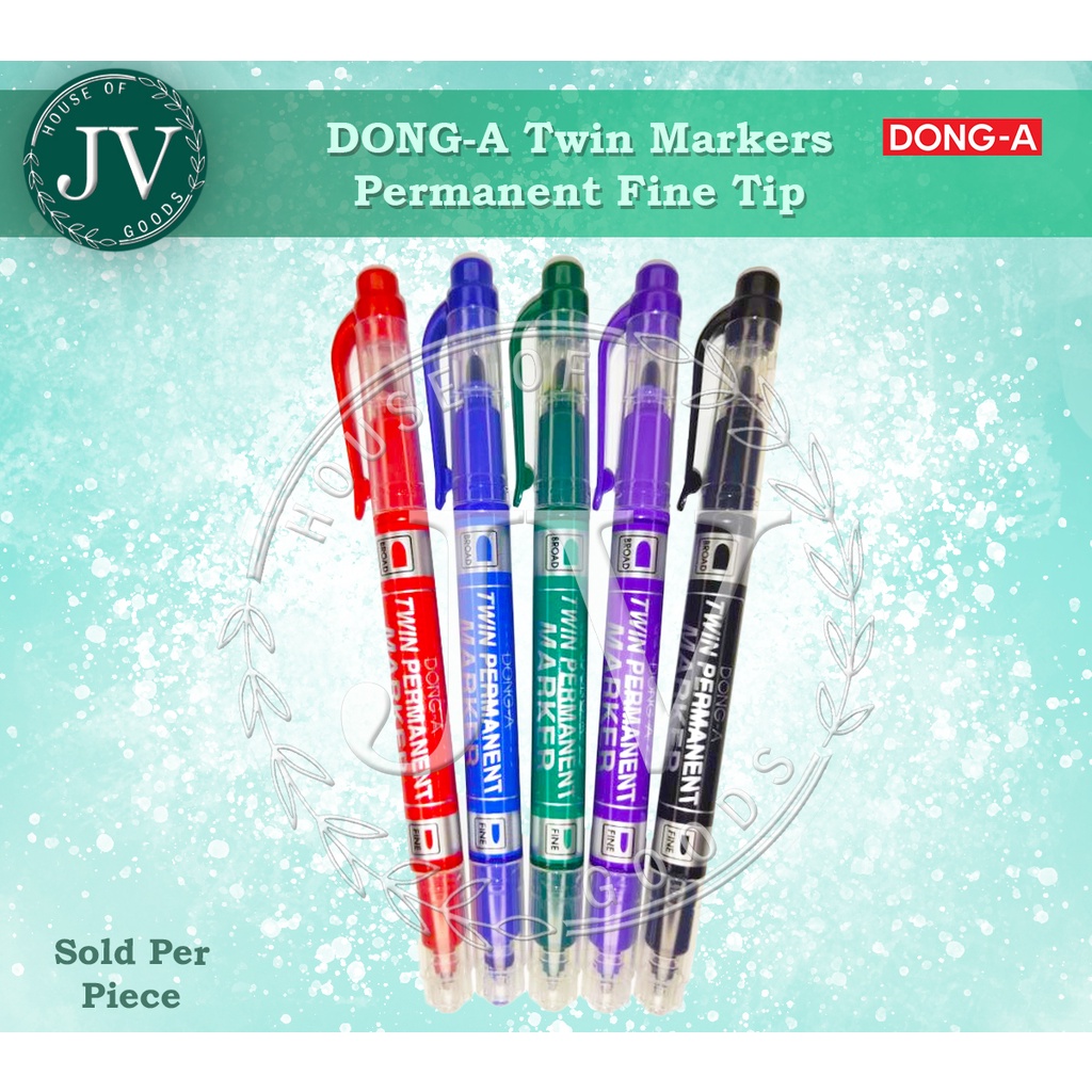 DONG A Twin Permanent Marker 1pc | Shopee Philippines