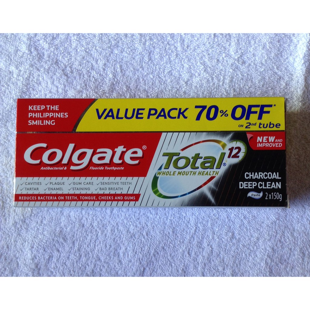 Colgate Total Charcoal Deep Clean Multi Benefit Toothpaste 150g Shopee Philippines