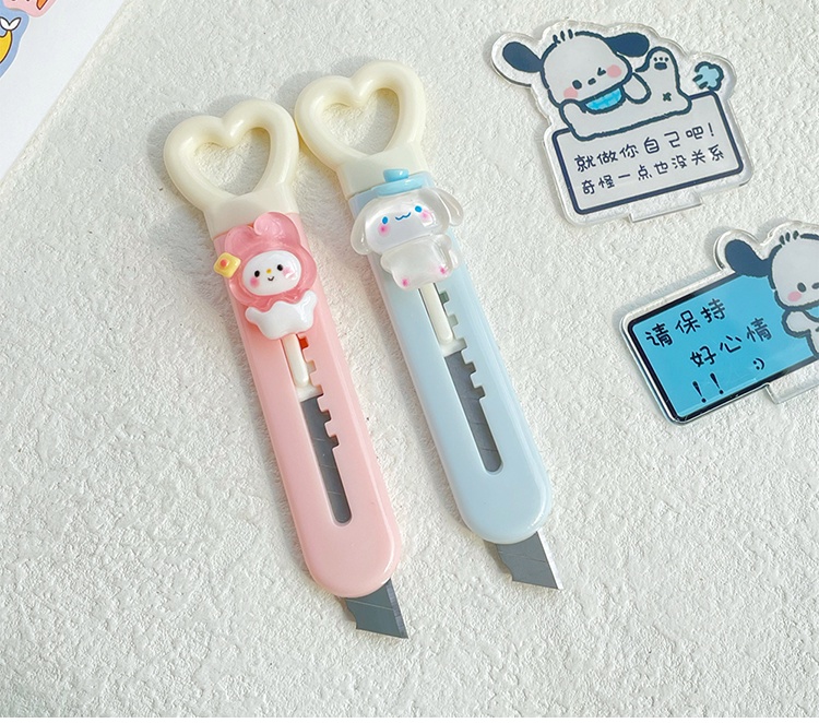 Sanrio Utility Knife Kuromi Corn Dog Melody Handbook Unpacking Express