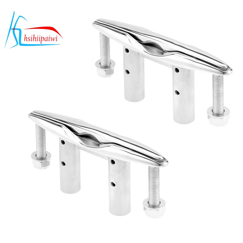 Marine 316 Stainless Steel Boat Pull Up Flush Mount Lift Cleat 5 Inch ...