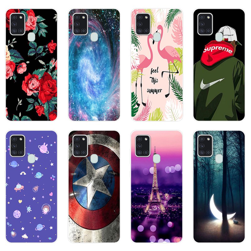 Samsung Galaxy A21s Case Printed Cartoon Cute Pattern Back