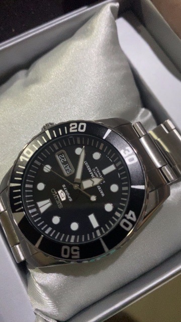 Seiko Sports SNZF17K1 Automatic Watch Stainless Steel SNZF17 Black Sea  Urchin | Shopee Philippines