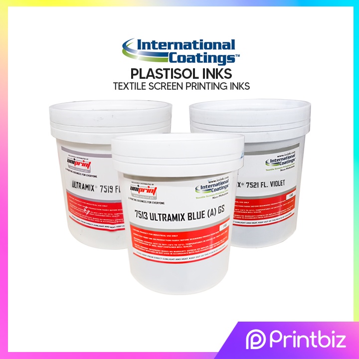 ICC International Coatings Textile Screen Printing Plastisol Inks