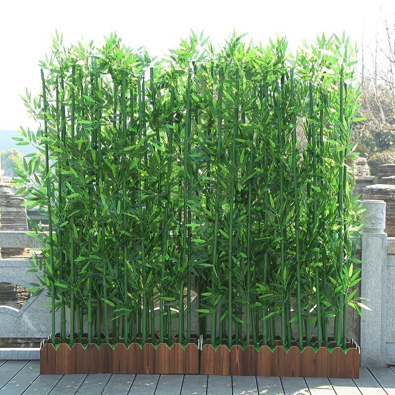 Artificial Bamboo Indoor And Outdoor Entrance Decorative Fence Landscaping Plant Background Wall Shopee Philippines