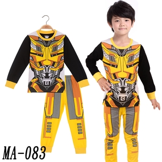 Age 1-7yrs Kids Baby Boys Pajamas Set Cartoon Hulk Ironman Sleepwear Toddler Long Sleeve Pyjamas jYp #5