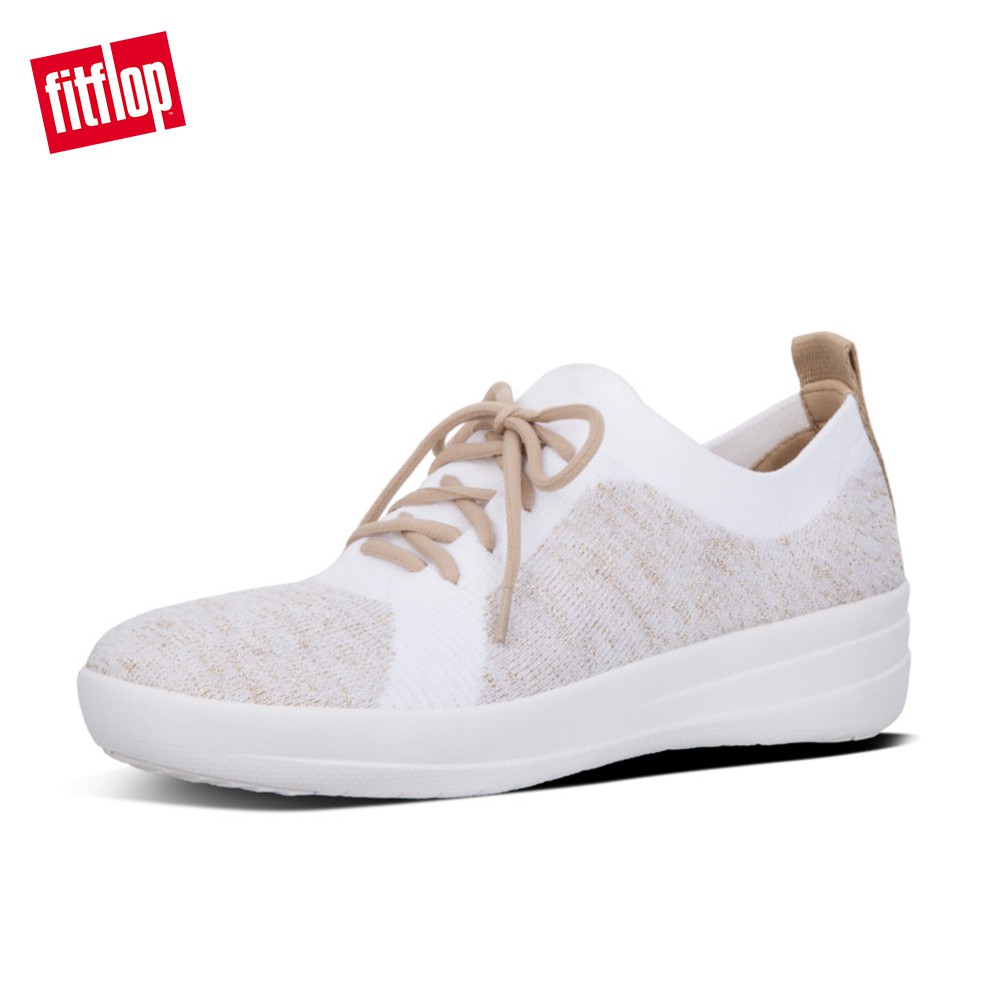 fitflop gold sneakers