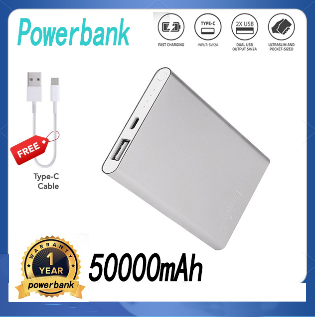 [100% Original] Powerbank 50000mah Super Fast Charge Portable Powerbank ...