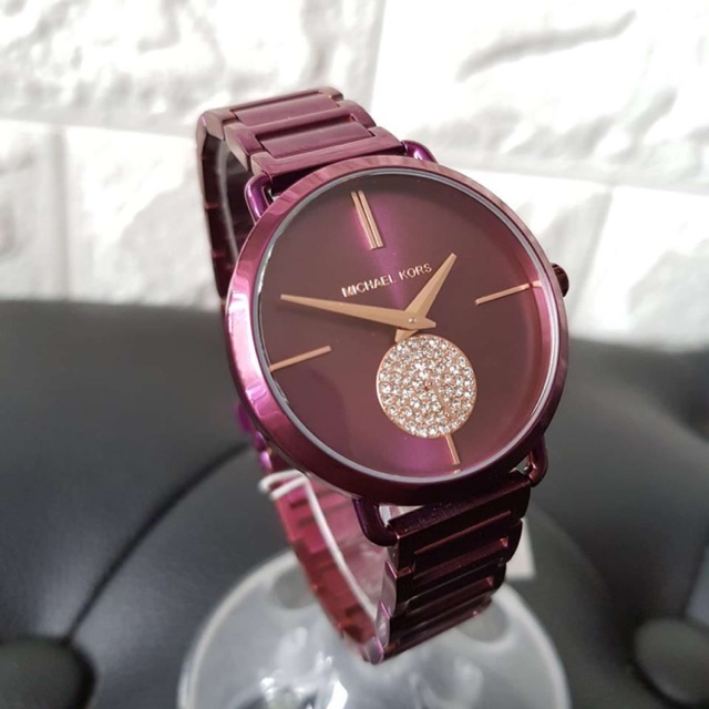 mk plum watch