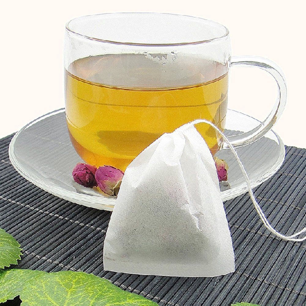 50pcs Non-Woven Empty Teabags String Heat Seal Filter Paper