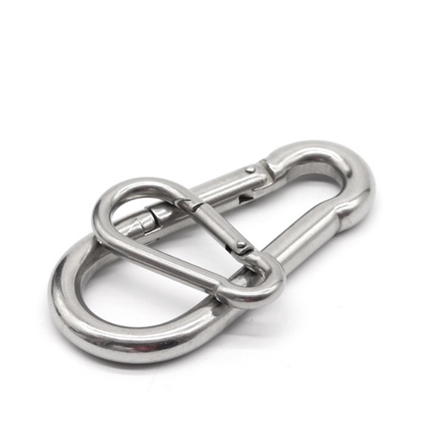 304 Stainless Safety Snap Hook Stainless Carabinner Eye Bolt Climbing