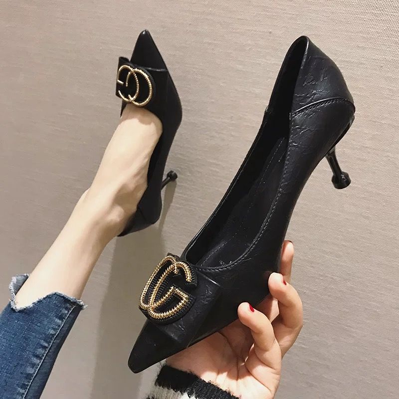 black cat heels