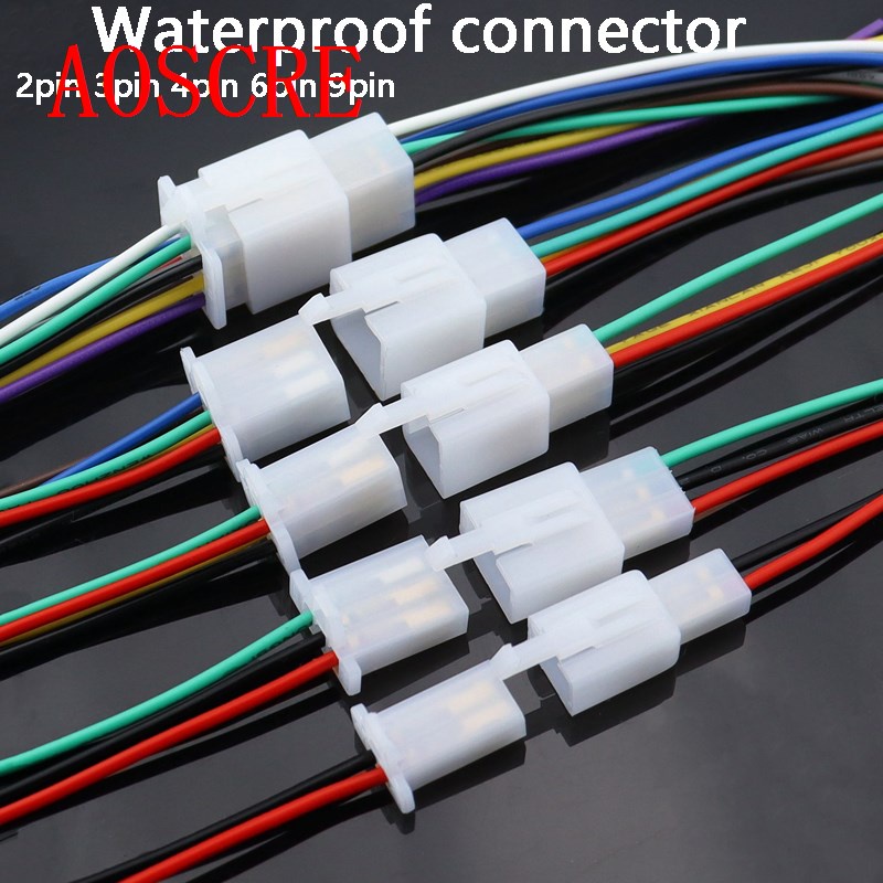 50 ×2.8mm 2 3 4 6 9 Pin Electrical Cable Connectors Wire Terminal For Motorcycle 