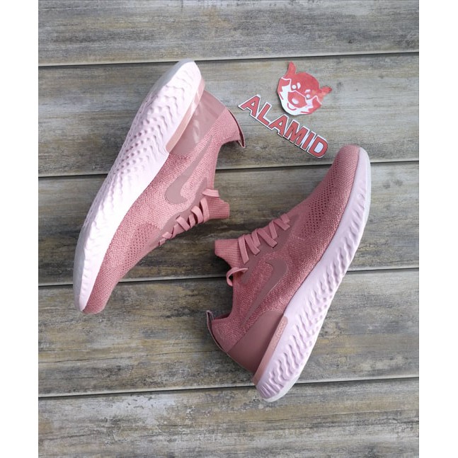 nike epic react flyknit women's pink