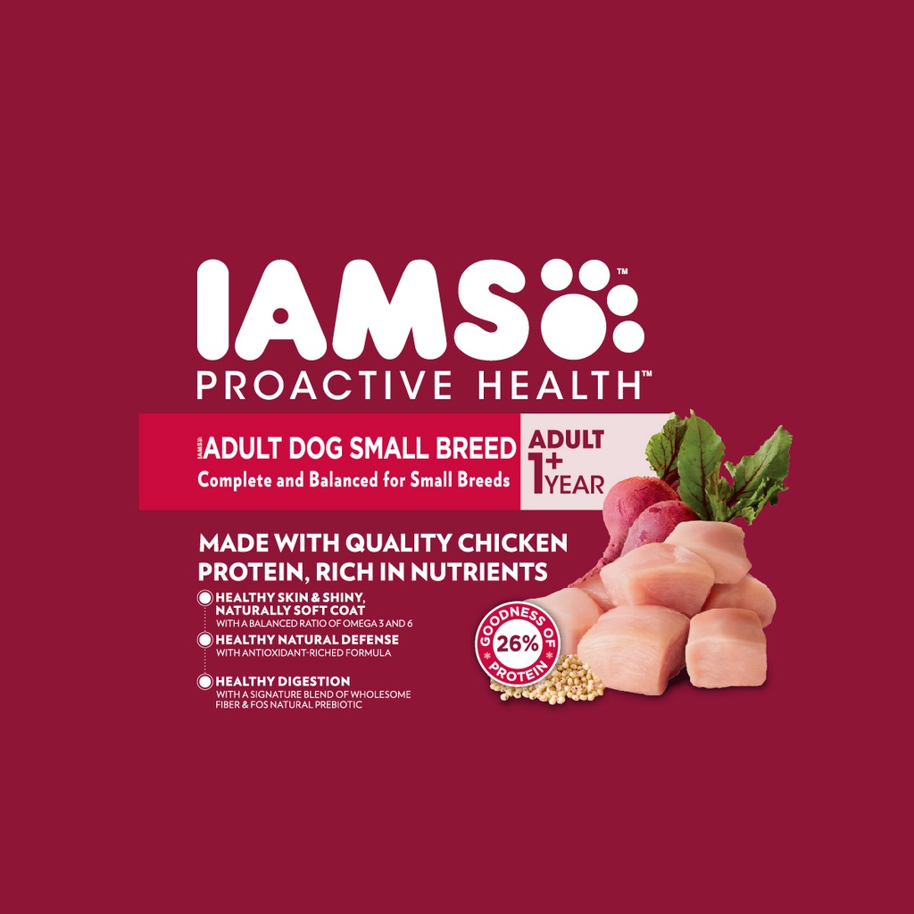 IAMS Small Breed Adult Dog Dry Food 1.5KG #4