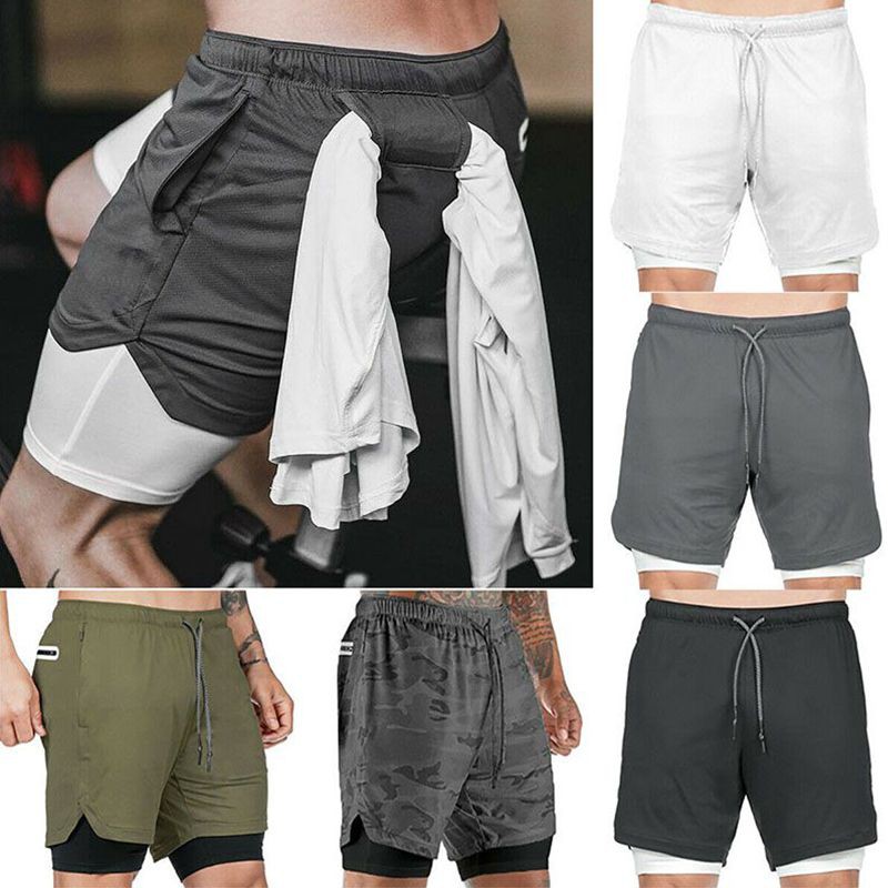 2 in 1 shorts phone pocket