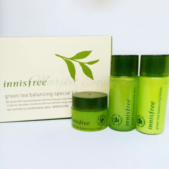 INNISFREE Green Tea Balancing Set (3 items) Shopee Philippines