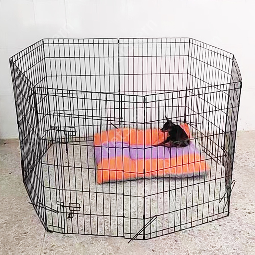 PetStern Playpen For Dogs Foldable Pet Dog Fence Indoor Barrier 2Ft 6/8 Panels Free Deformation DIY #7