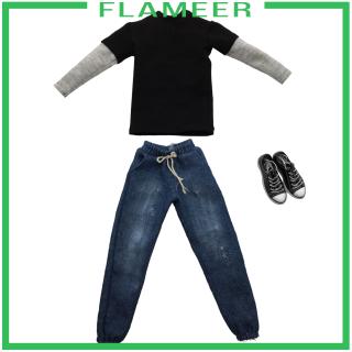 Flameer 1/6 Scale Christmas Costume Set for 12'' Male DID Action Figure Body