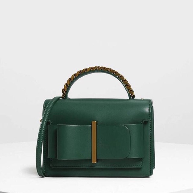 charles & keith bow detail handbag