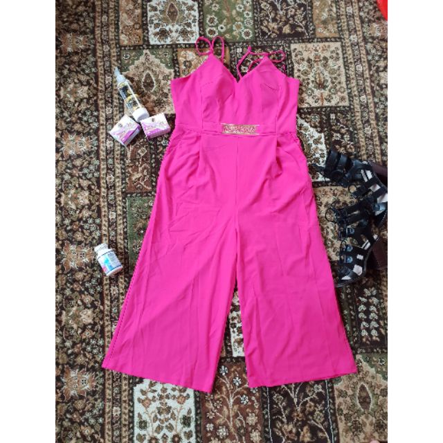 plus size pink overalls