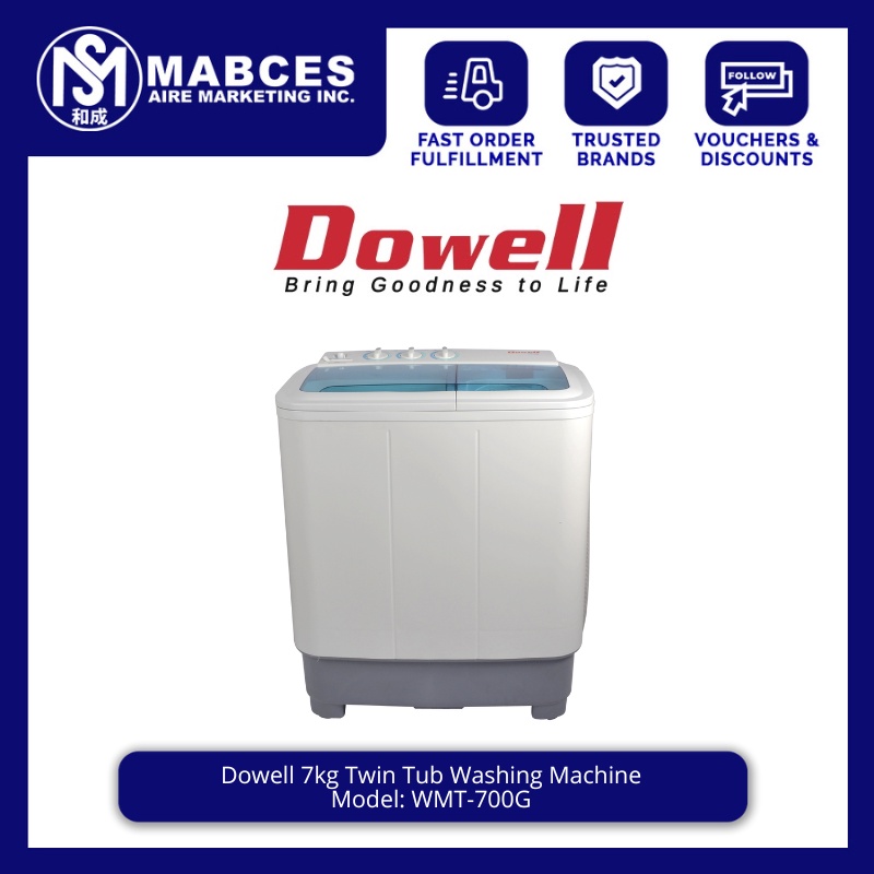 Dowell 7kg Twin Tub Washing Machine WMT700G Shopee Philippines