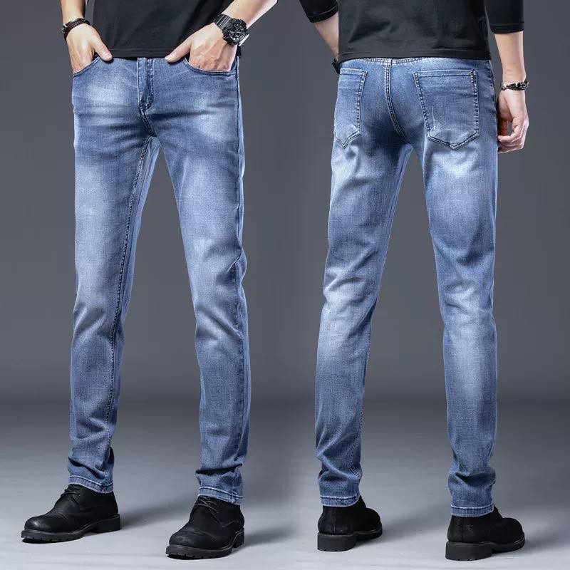 light blue denim pants mens