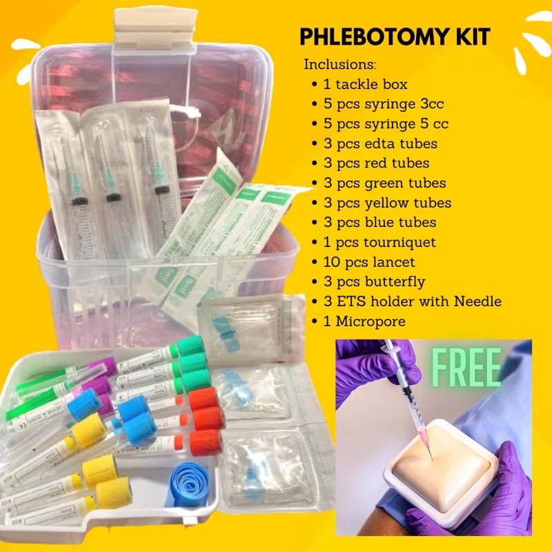 Phlebotomy Kit with Venipuncture Practice Pad Shopee Philippines