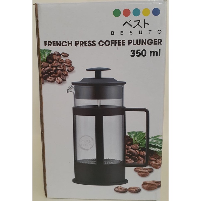 BESUTO French Press Coffee Plunger (Black) 350 ml Shopee Philippines