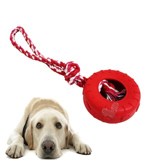 24 hours to deliver goodsToy Dog Titter Rope With Tyre 35cm Dog Anti Stress Resistant Fun 9UZL #2
