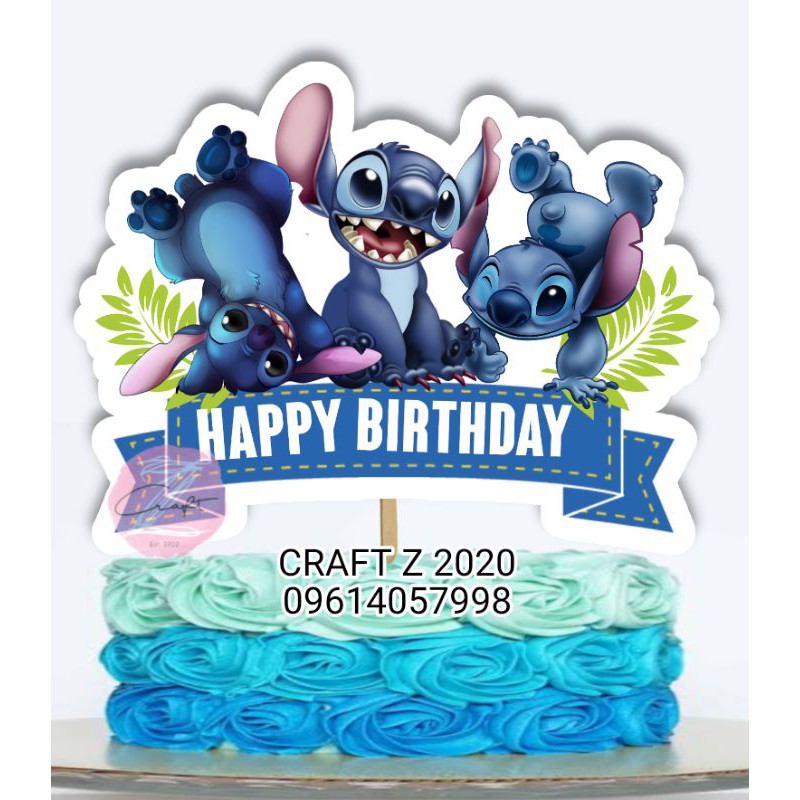 Stitch character cake topper | Shopee Philippines