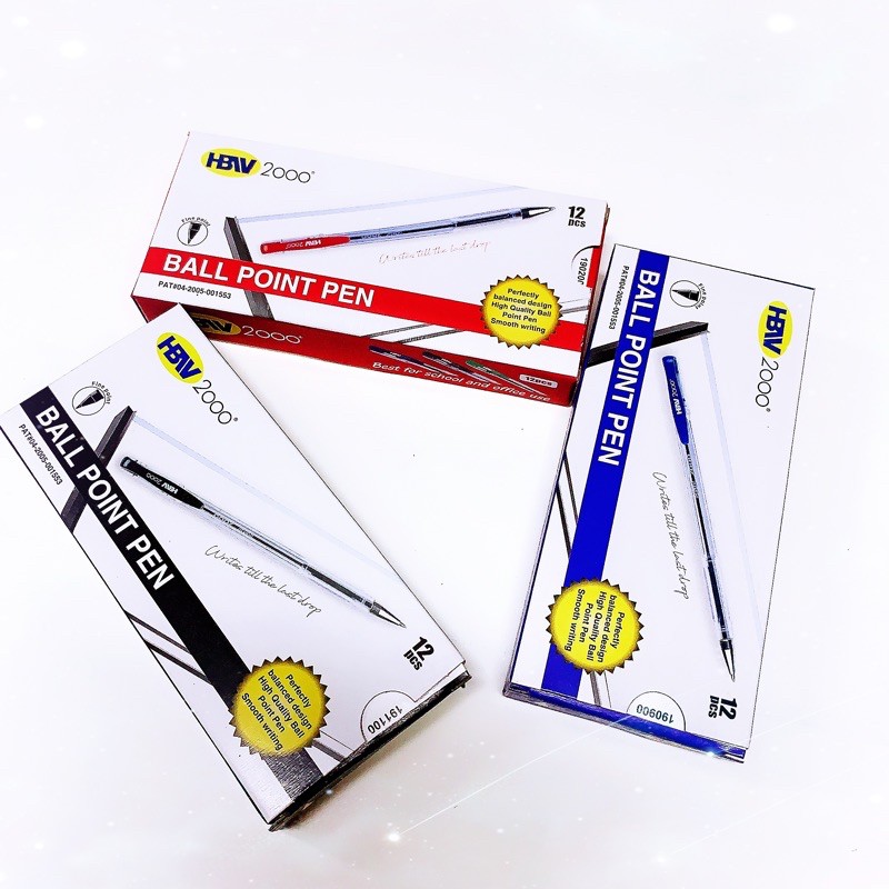 COD HBW 2000 Ballpen 12pcs/Box School Supplies Shopee Philippines