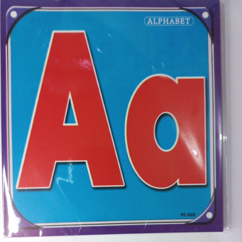 Educational Flashcards 6.5"x7" Alphabet | Shopee Philippines