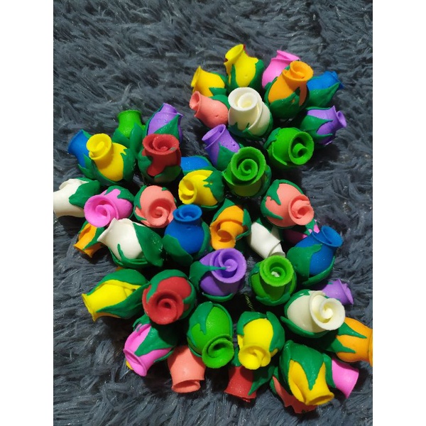 EDIBLE FLOWER CANDY (Rose Buds Icing) 20pcs Shopee Philippines