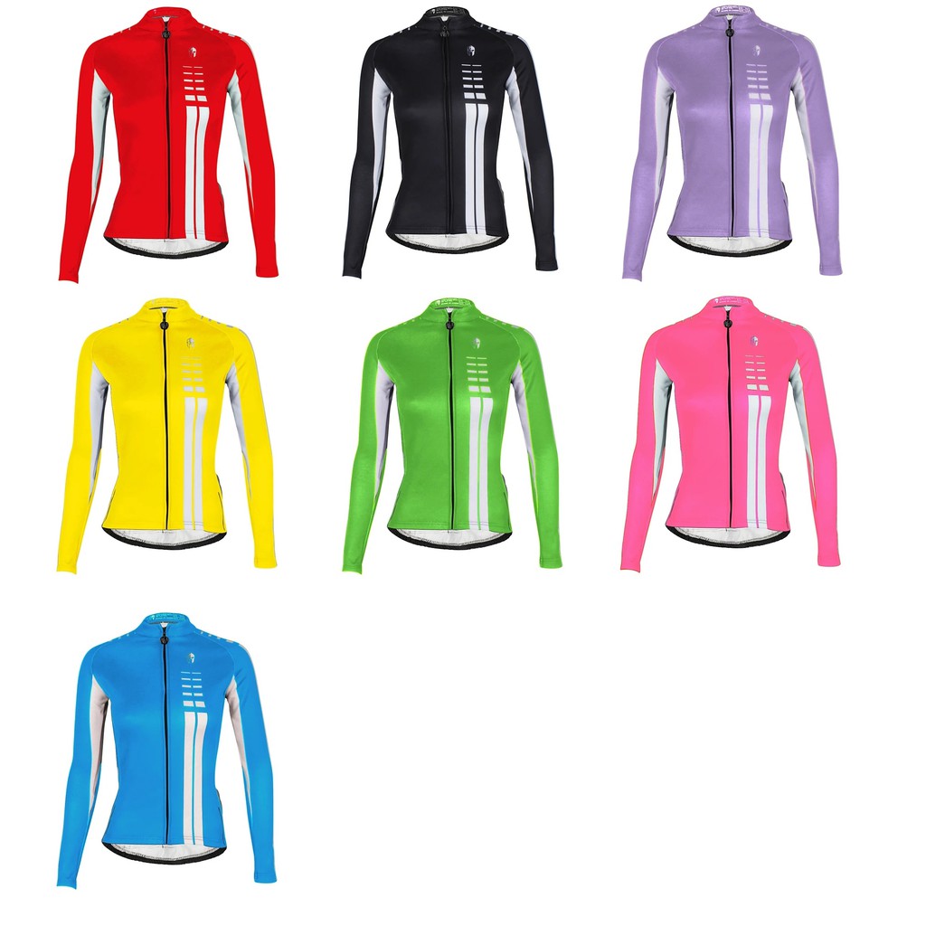 Women's Long Sleeve Cycling Jersey Winter Fleece Polyester Terylene