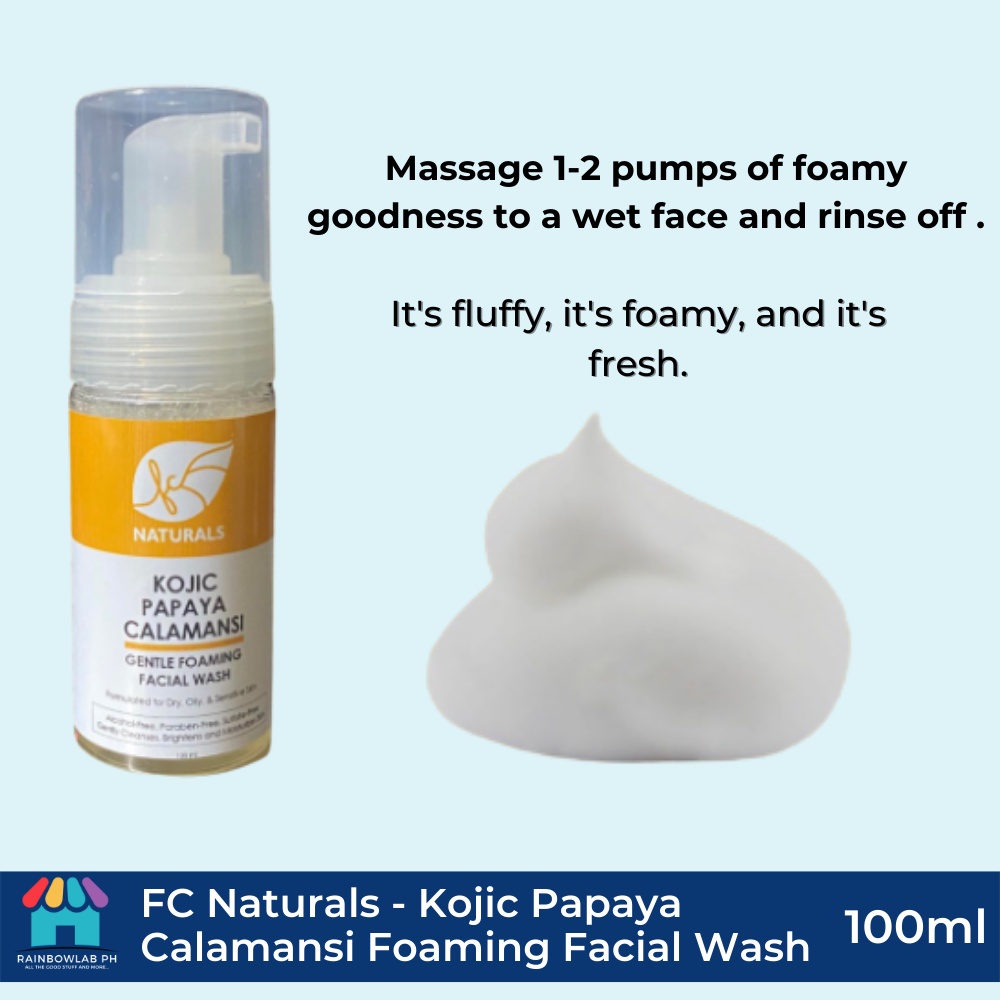 Kojic Papaya Calamansi Gentle Facial Foaming Wash By Fc Naturals 100 Ml