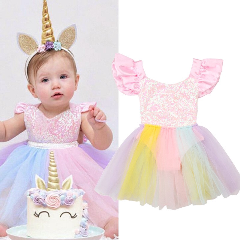 baby girl unicorn dressing gown