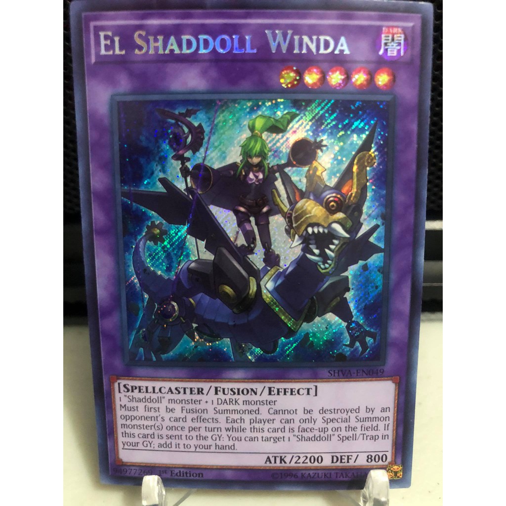 El Shaddoll Winda SHVA-EN049 1st LP Yugioh Secret Rare 