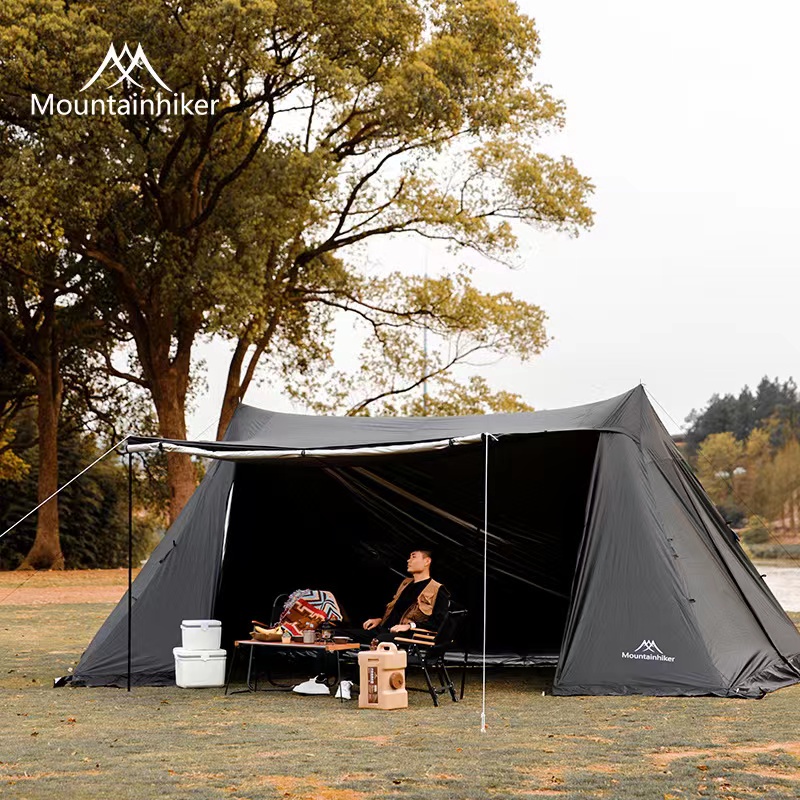 Shelter Black Tower Canopy Samurai Dark Series Camping Version With ...