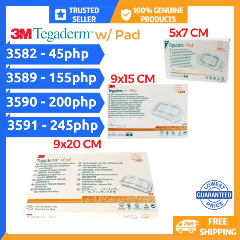 Tegaderm + Pad 3M Wound and CS Patch per piece Shopee Philippines