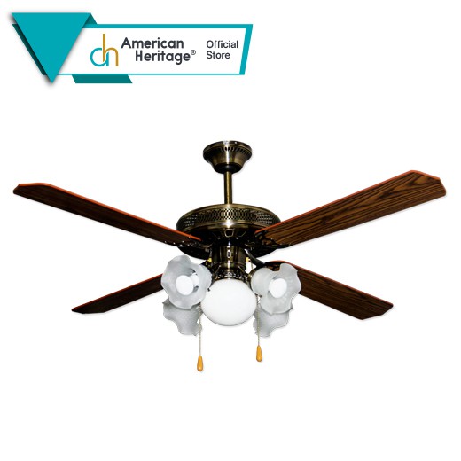 American Heritage Decorative 52 Antique Design Ceiling Fan With 4 Blades Ahcf Econ Shopee Philippines