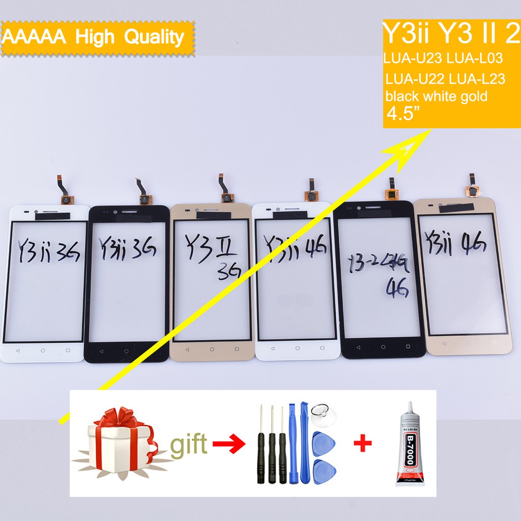 For Huawei Y3ii Y3 II 2 LUA-U23 LUA-L03 LUA-U22 LUA-L23 Touch Screen Touch  Panel Sensor Digitizer Front Glas | Shopee Philippines
