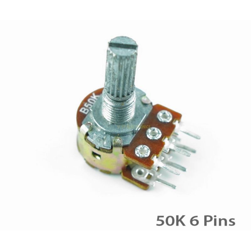 Potentiometer 50k 6pins stereo | Shopee Philippines