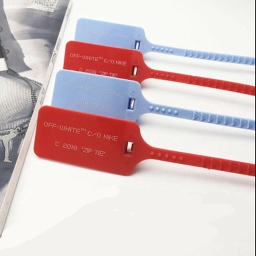 Replacement OFF WHITE Red Zip Tie For Nike \